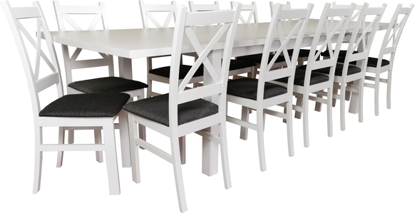 Biały zestaw skandynawski Max 12 krzeseł (1)