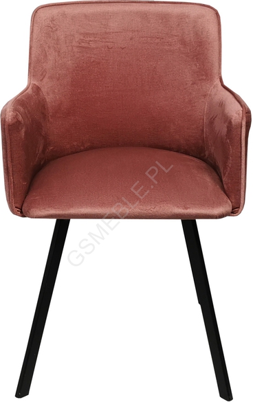 Nowoczesne krzesło VIKA różowe (1)
