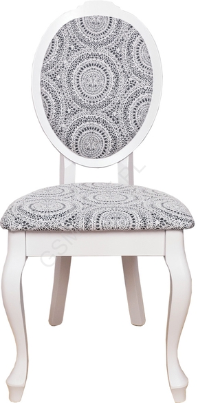 Klasyczne tapicerowane krzesło Lugo ludwik  (1)