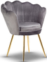 Nowoczesne krzesło Shell velvet (3)