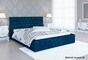 Łóżko tapicerowane ARAL +POJEMNIK+STELAŻ (4)
