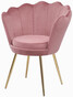 Nowoczesne krzesło Shell velvet (2)